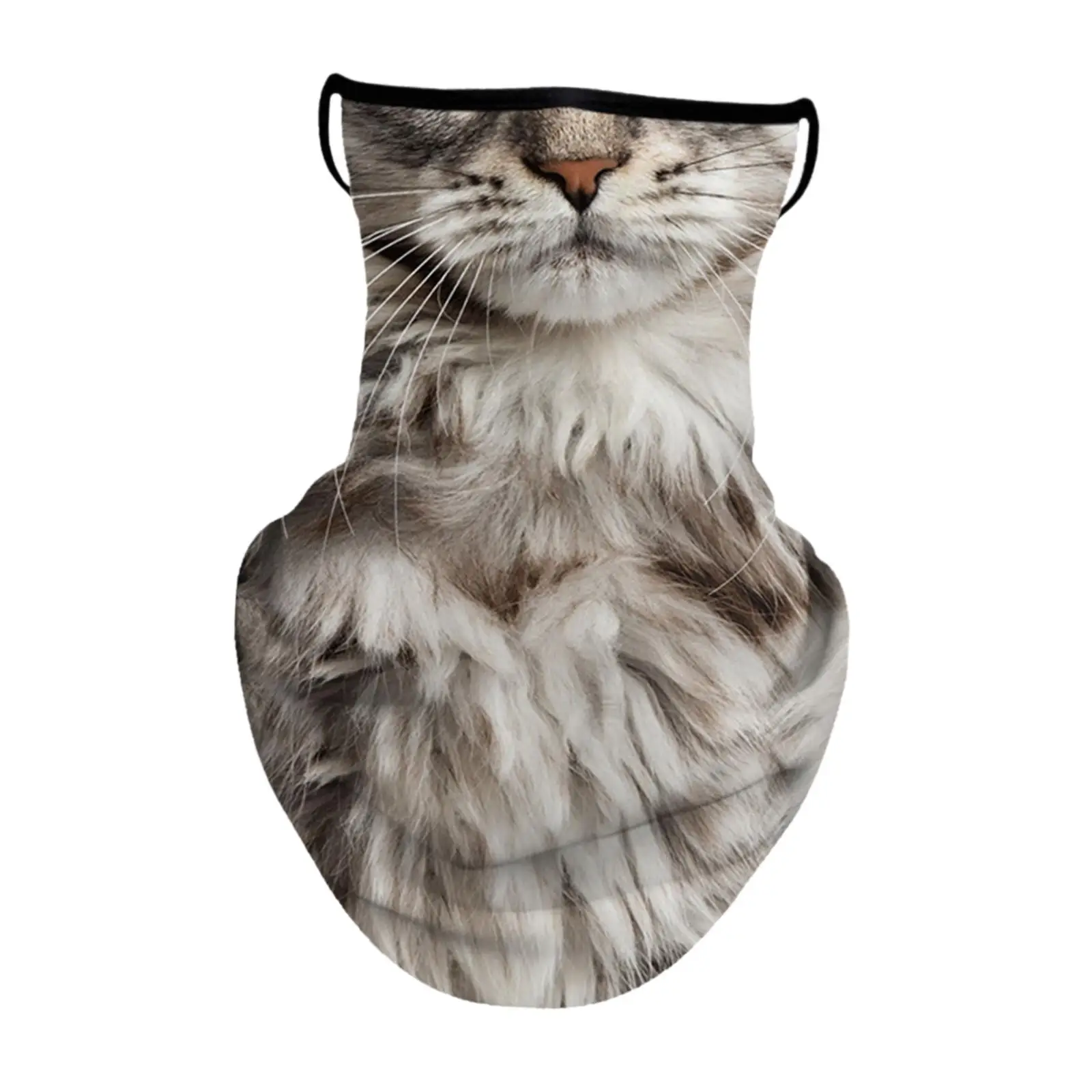 3xNeck Gaiter Face Mask Covering Face Scarf Mask Cover Summer Sun Protection with Ear Hanging Face Gaiter Mask for Cycling