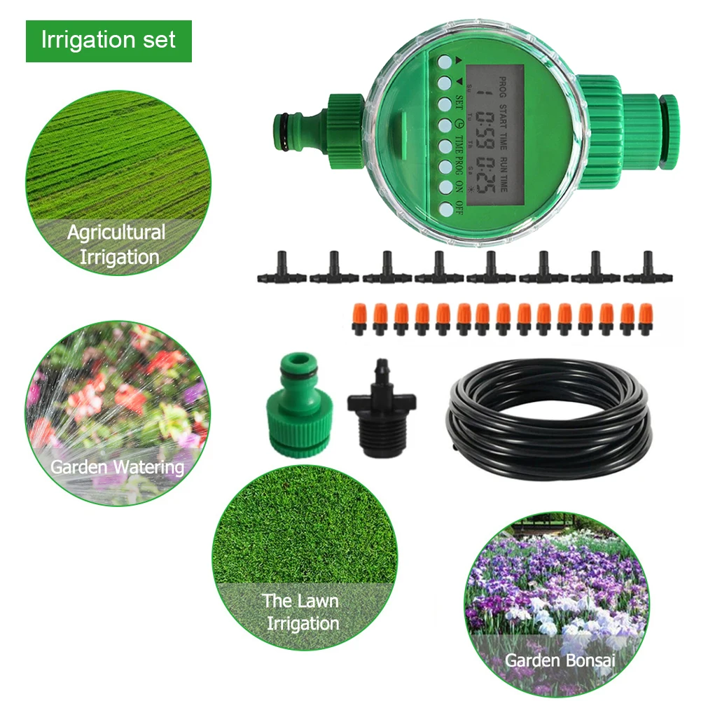 

LCD Display Electronic Garden Watering Timer Automatic Irrigation Controller Smart Valve Outdoor Sprinkler Water Control Device