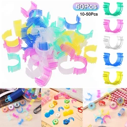 10-50PCS Sewing Bobbin Clips Bobbin Holder Clamps Thread Clips Holder Tool Sewing Machine Tools for Thread Spool Organizing