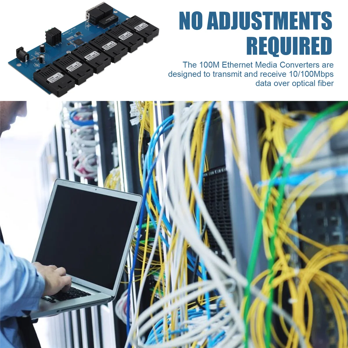 効率的な100M PCBAボード光ファイバメディアコンバータ