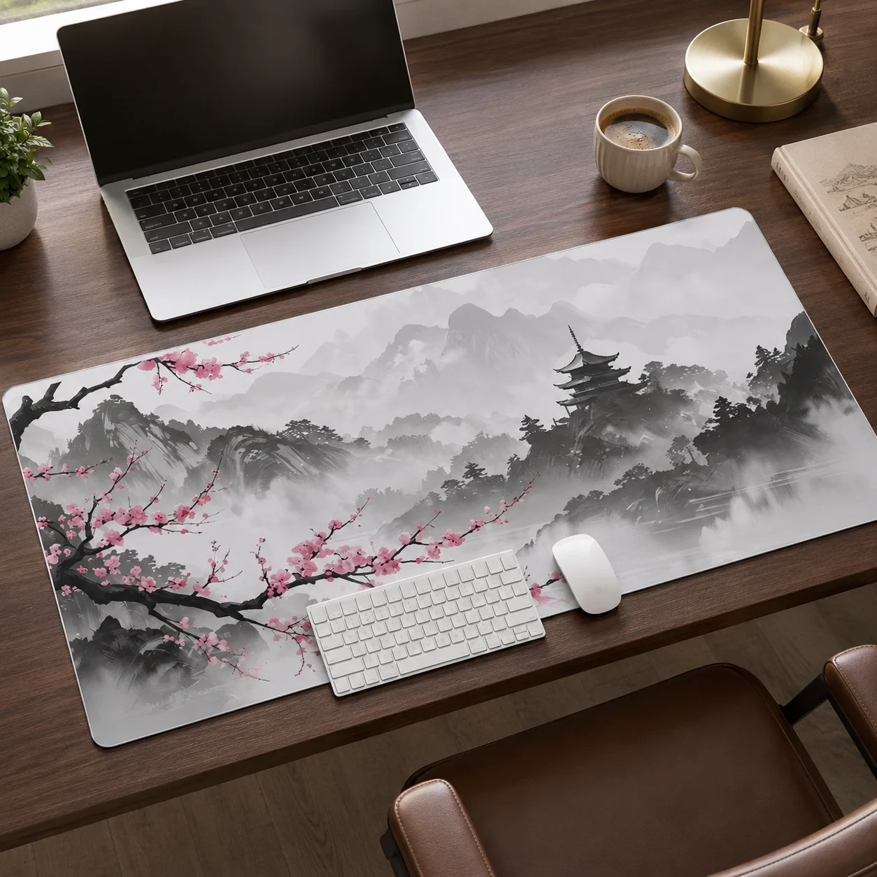 Pink Anime Cherry Blossoms Mouse Pad Gaming XL Home New HD Mousepad XXL keyboard pad Carpet Natural Rubber Soft Table Mat