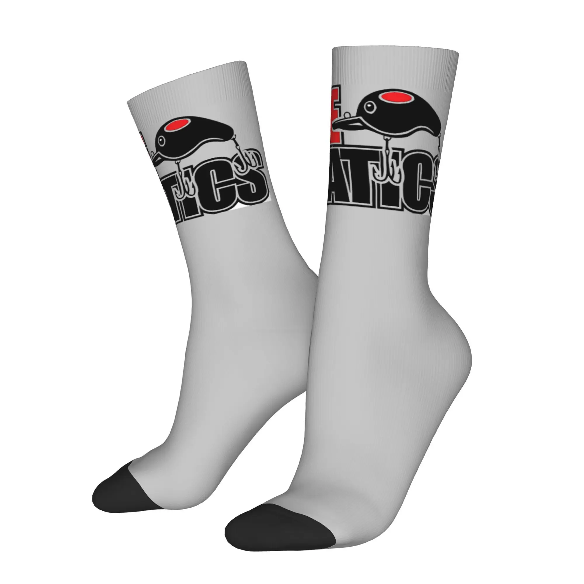 

Funny Happy Sock for Men Lure Specialists We Cater For Every Discipline Vintage Pattern Printed Crew Sock Casual Gift