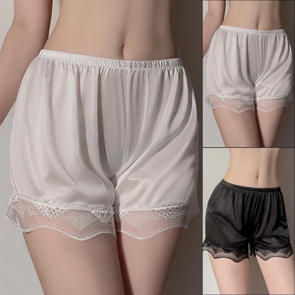 Underwear Shorts Women Black Breathable Bottom Comfortable Polyester Regular Sexy Shorts Sleepwear Soft Brand New