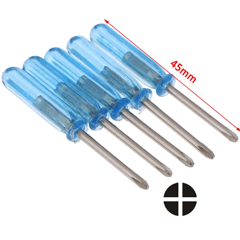 Juego de Mini destornilladores azules, herramienta de reparación de palabras cruzadas de juguete de 2mm, adecuada para hacer ejercicio, herramienta de reparación pequeña de capacidad práctica, 1 Uds.