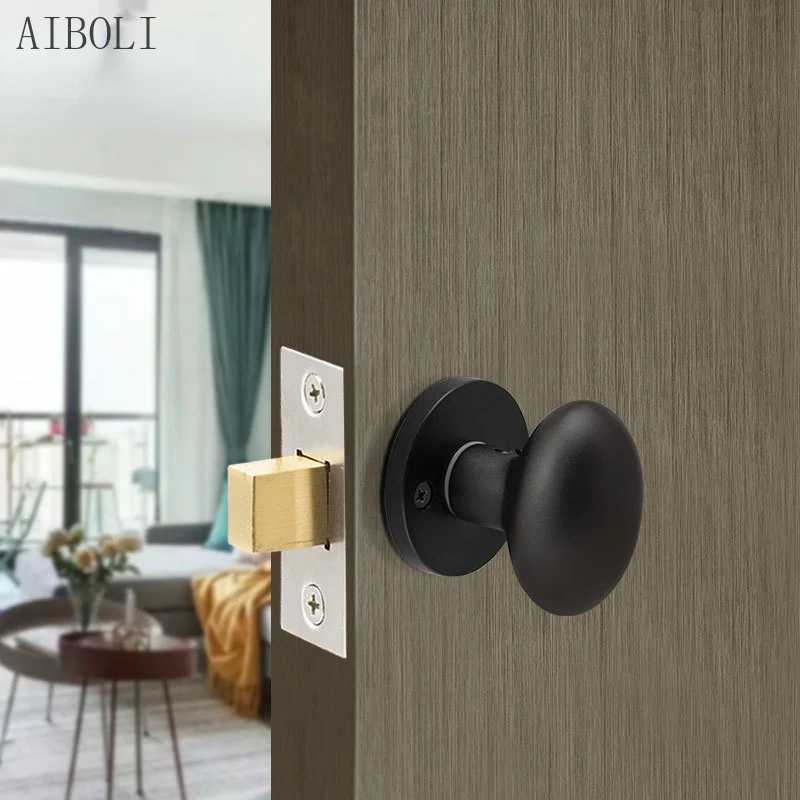 Invisible Door Lock Split Single-sided Lock Concealed Door Background Wall Round Wooden Door Single Tongue Concealed Door Lock