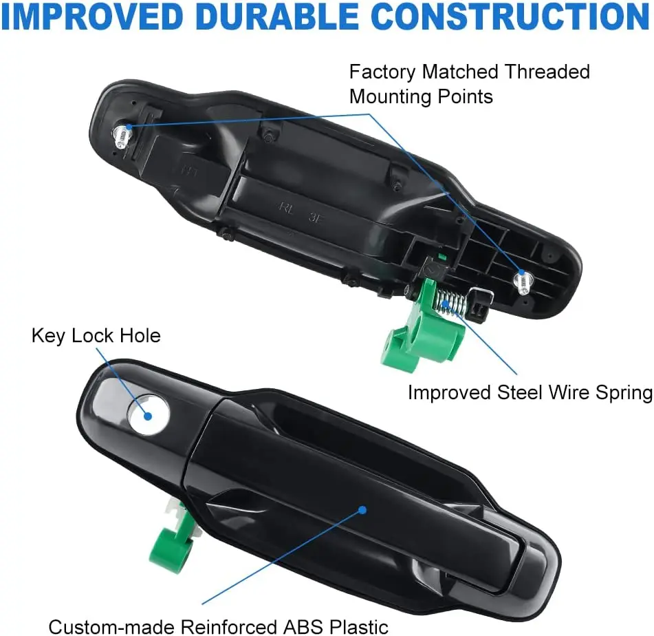 Exterior Door Handles For Kia Sorento 2003 - 2009 Replaces 82650-3E000 81158 81155 Front Rear Left & Right Outside Door Handles