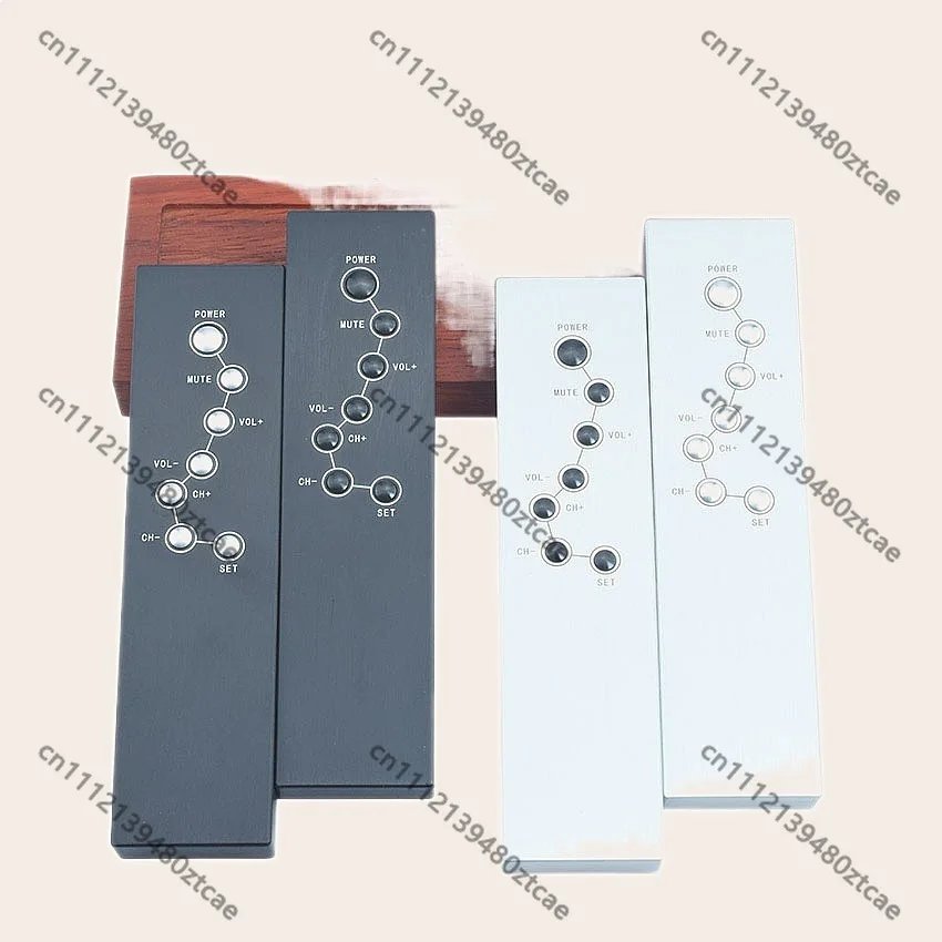 All Aluminum 7 Key Infrared Remote Control For HiFi Audio CD Player Preamplifier TV Box