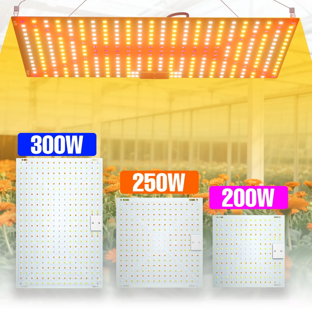 

Светодиодная лампа для растений Quantum Board 300 Вт, полный спектр, для гидропоники, УФ/ИК, для теплиц, суккулентов и рассады