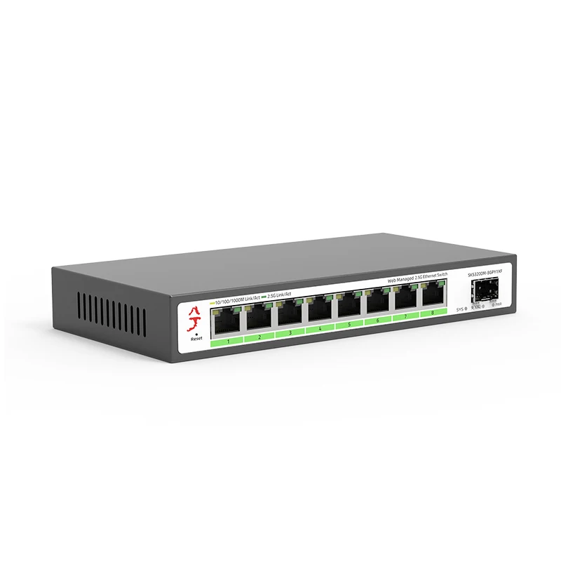 Imagem -02 - Lan e Slot Switch de Rede l2 Simples Internet Splitter Plug And Play Internet Splitter 2.5g 100 Mbps 1000 Mbps 2500mbps Portas 10gbps Slot