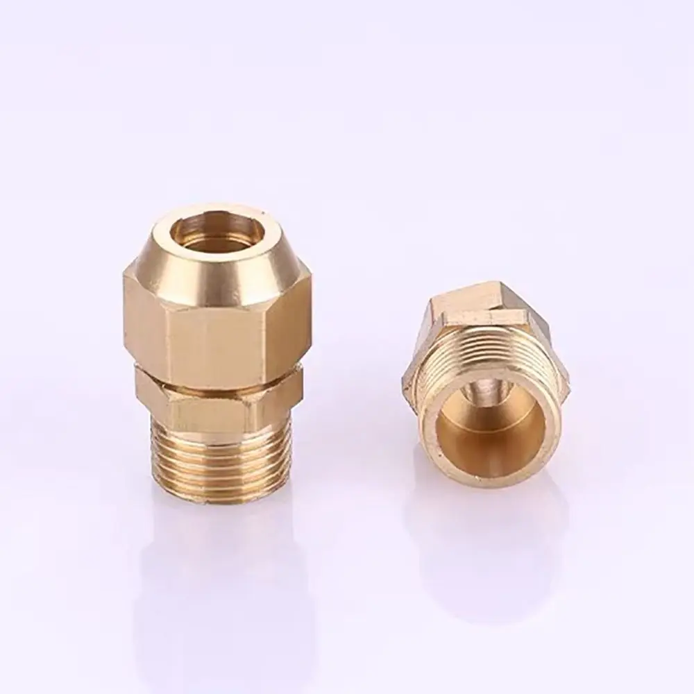 Brass Flare Adapter Gold 1/4