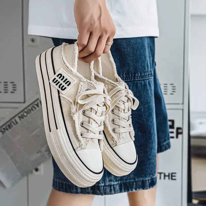 

Thick Bottom Winter Men High Top Shoes Designer Flat Shoes Flat Boots Sneakers Sport Basquet Upper Specials Tenix Trends