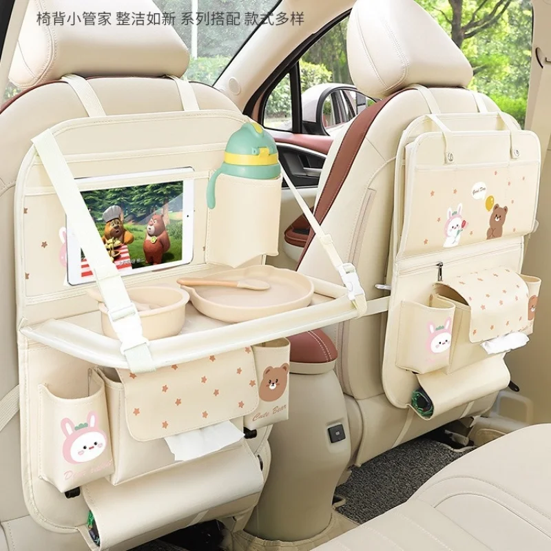

Kids Car Back Storage Bag Multifunctional Auto Backrest Hanging Organizer Rear Travel Storage Box Universal Car Interi