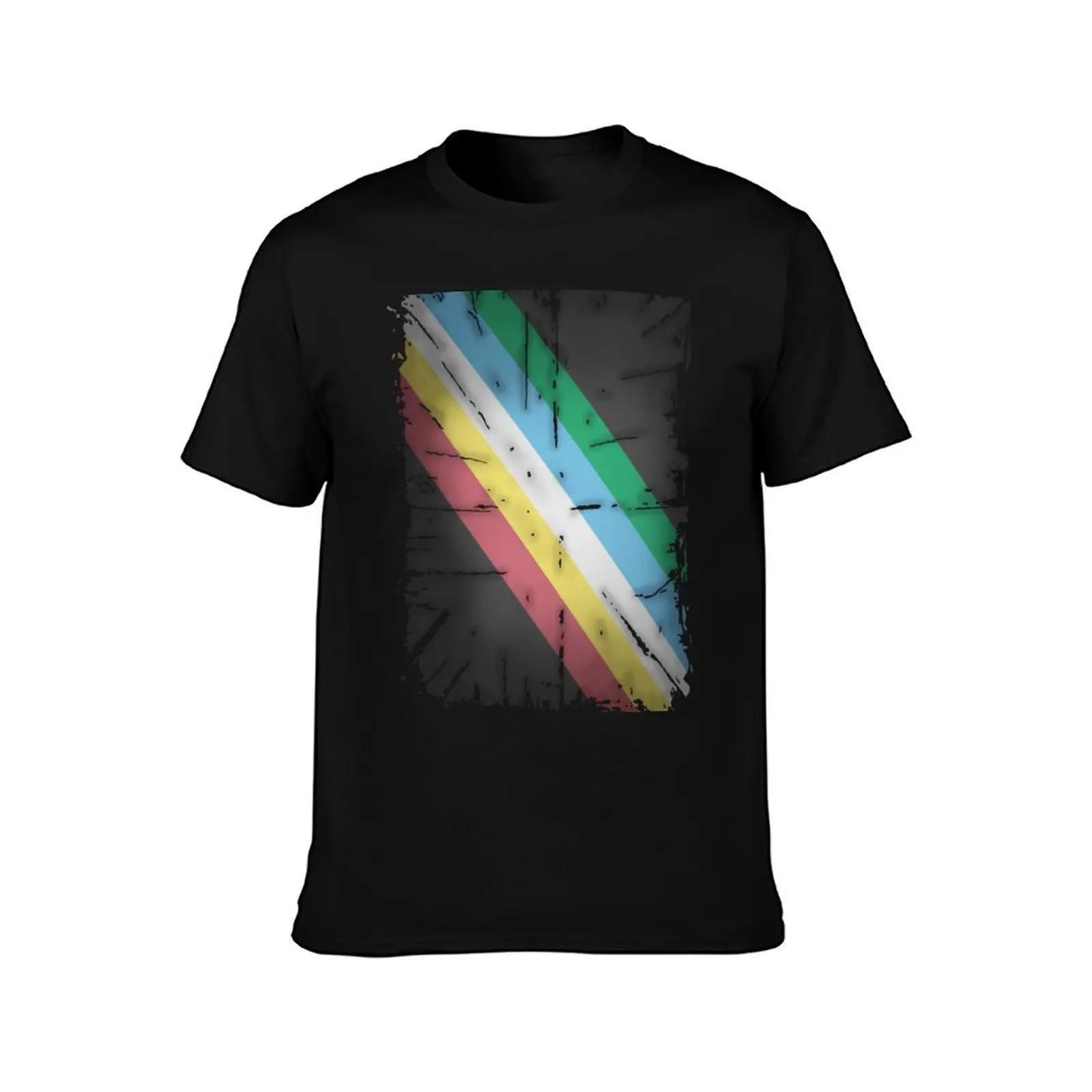 Disability pride flag (distressed) T-Shirt Quick Dry Outdoor Sports T-Shirt