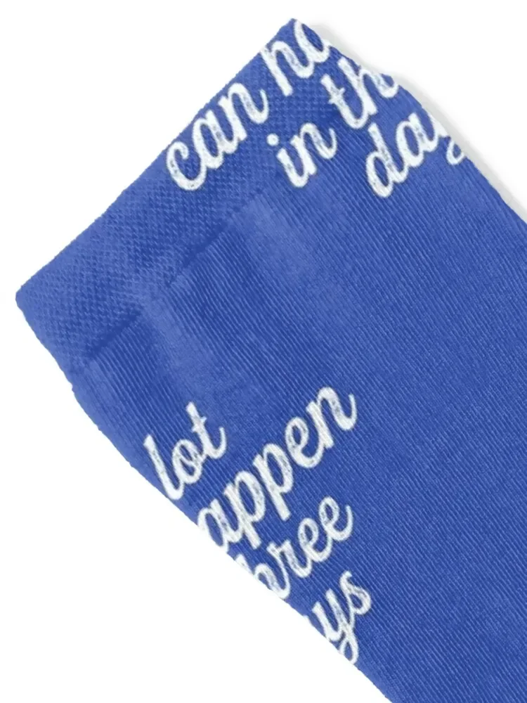 Easter Funny A Lot Can Happen In 3 Days Christians Quote Cute Faith Gift Socks compression Non-slip Men's Socks Luxury Women's