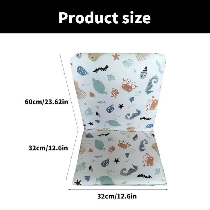 N1HB Baby High เก้าอี้เบาะรองที่นั่งนุ่มและการ์ตูนระบายอากาศ/การออกแบบสีทึบ