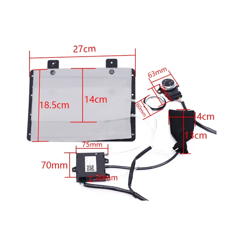 Car modification seat 4-way pneumatic airbag back support system car seat air lumbar support lumbar support