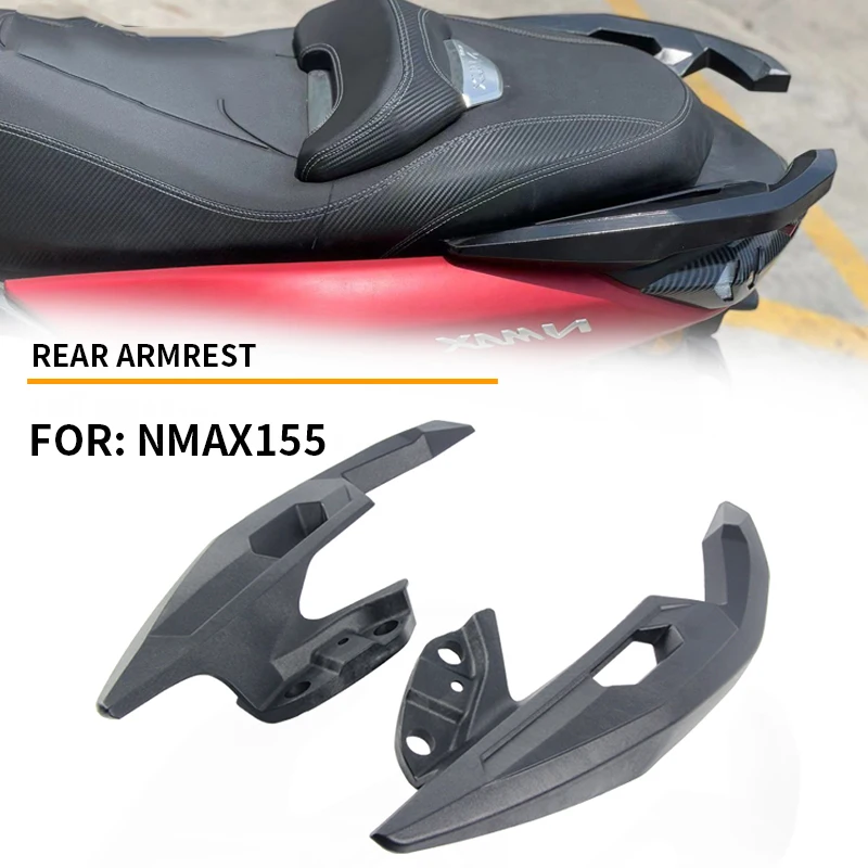 Para YAMAHA NMAX155 NMAX 155 2020-2024 soporte de reposabrazos trasero de motocicleta respaldo soporte de reposabrazos soporte de agarre trasero