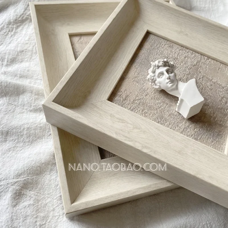 2025 new retro wood grain color photo frame manicure color card board work storage display board photo prop background