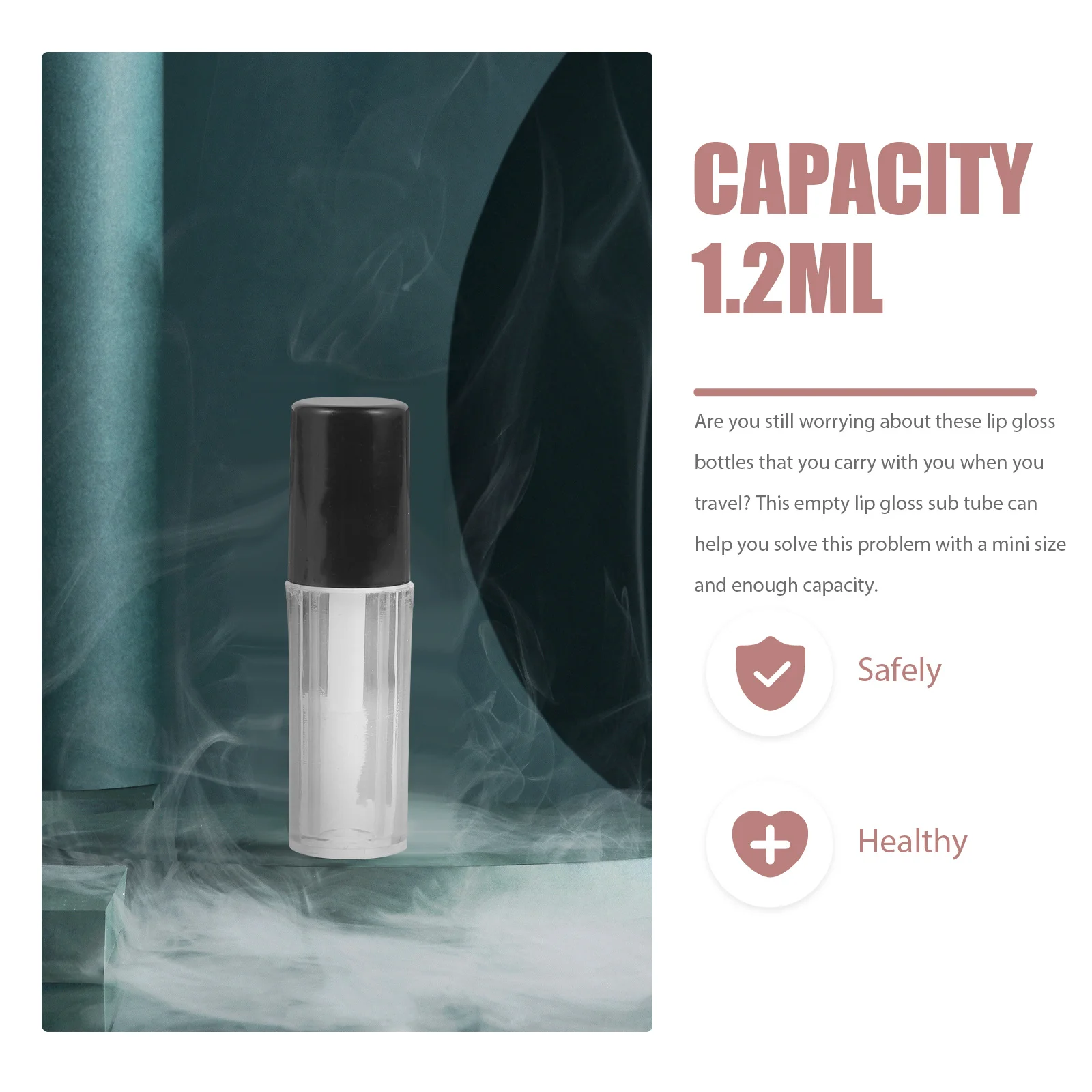 10 個のチューブ 1 2ml リップグロスチューブ クリア詰め替え可能 漏れ防止 軽量 DIY 口紅容器 グロスボトル