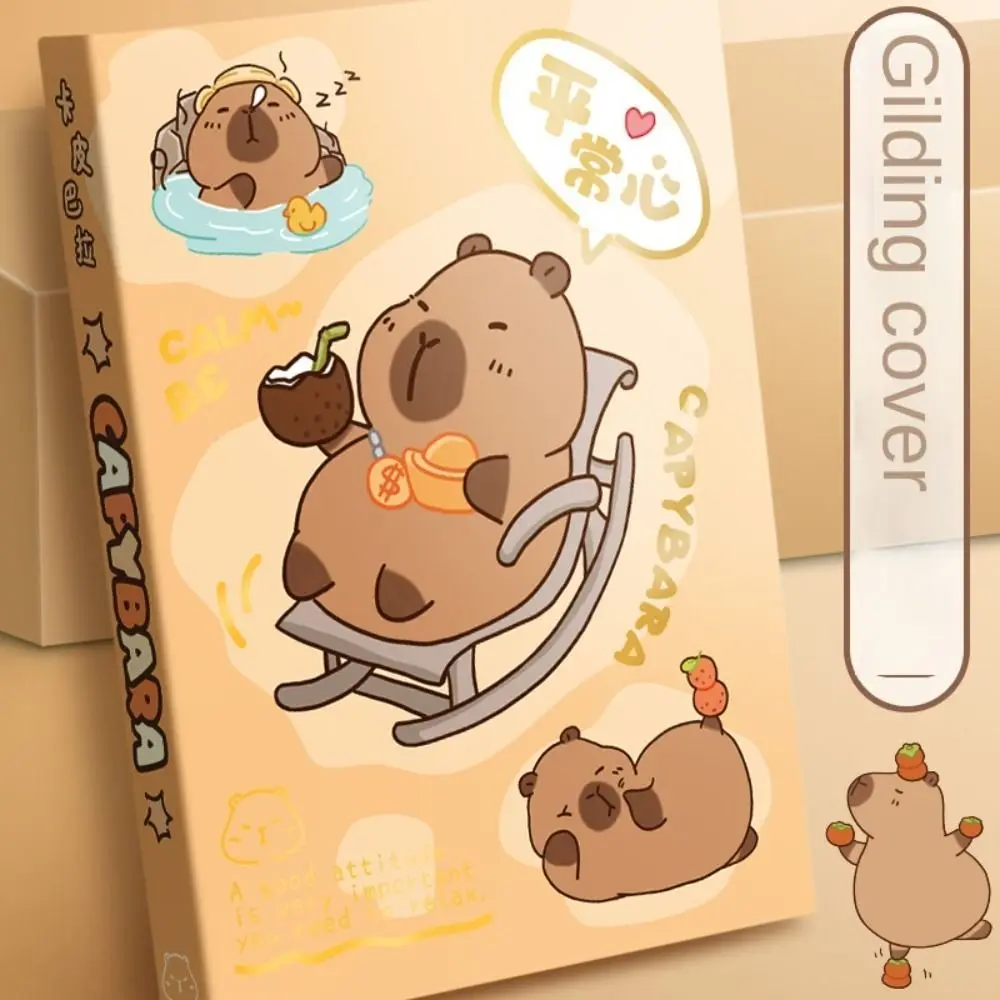 Thickening Capybara Notebook INS Memo Notes A7 Pocket Notepad Cartoon Portable Portable Mini Notebook School &office Supply