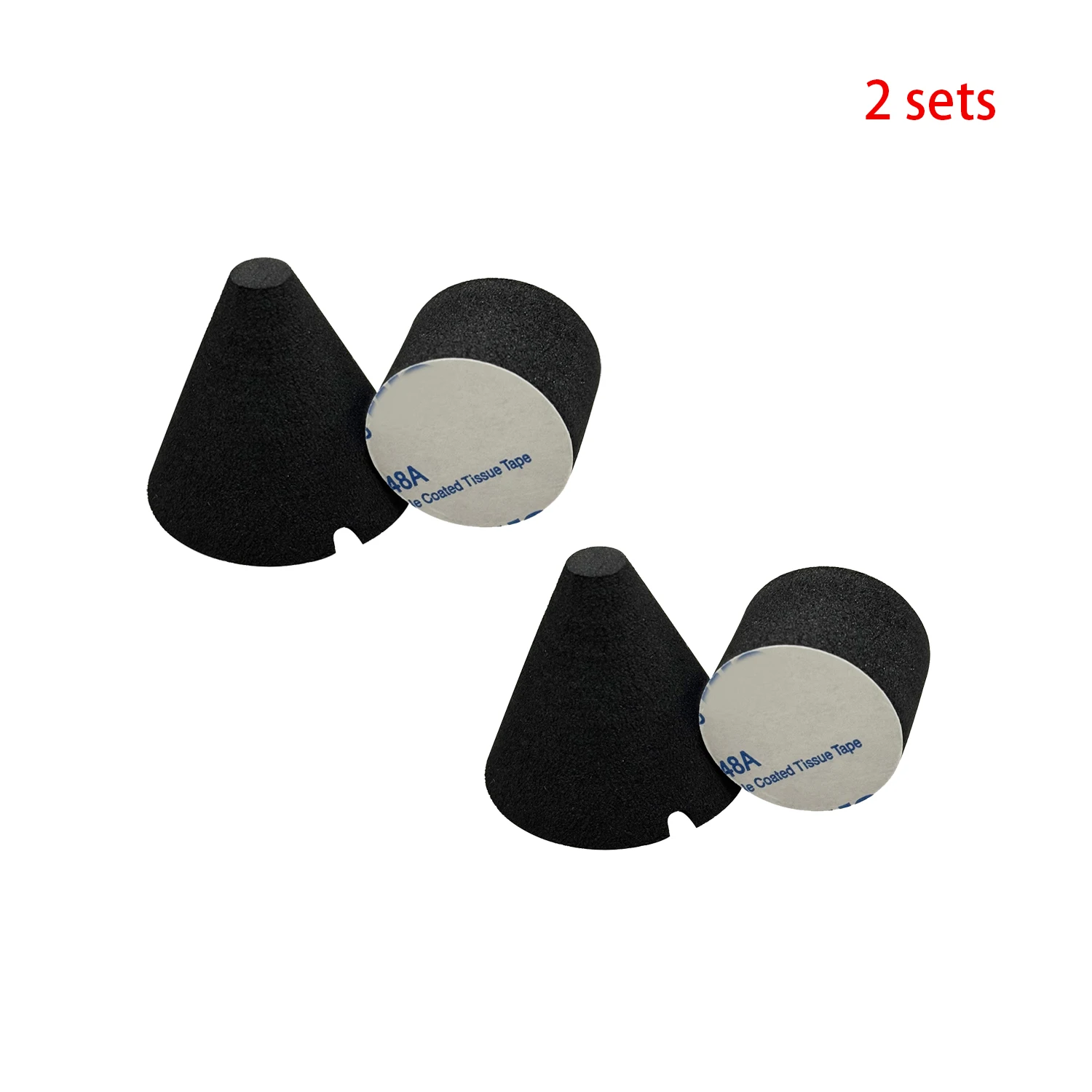 

2pcs 35x37mm Electric Drum Part Trigger Sponge Cone Foam & 2pcs 20*28mm Drum Trigger With Adhesive Percussion Instrument Part