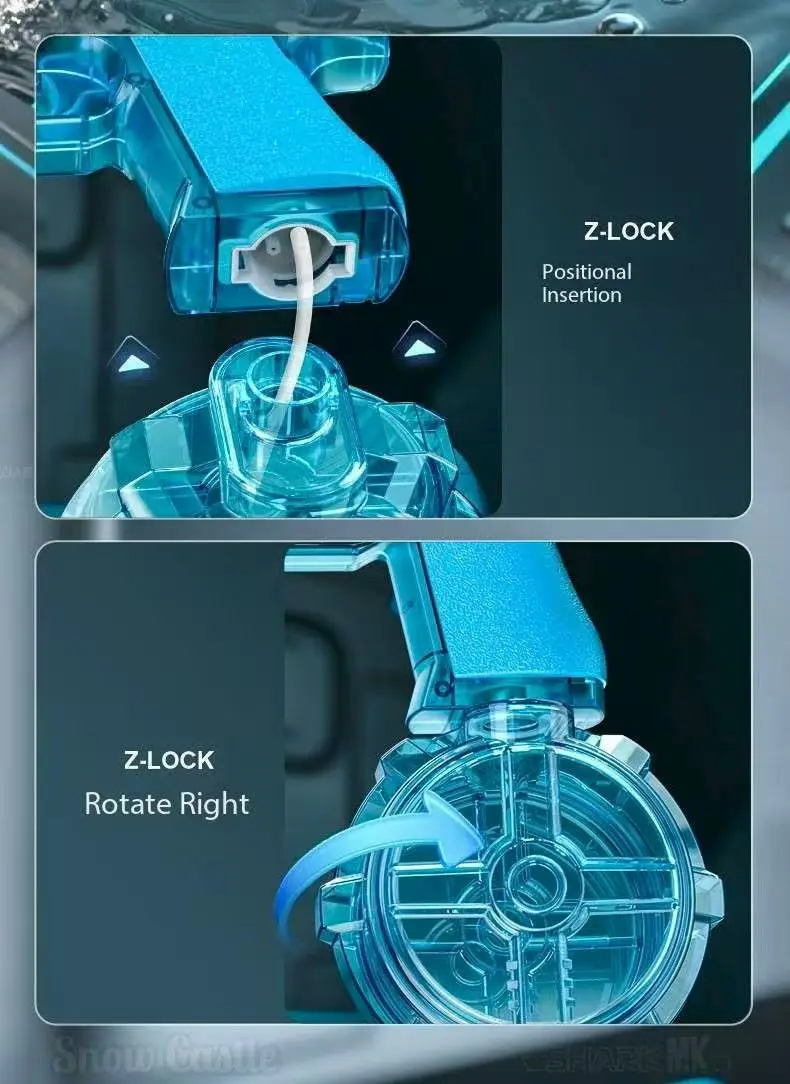 Pistola de água para piscina de verão, praia, brinquedo dourado, águia do deserto, pistola de água automática com led, brinquedos de combate aquático para crianças e adultos