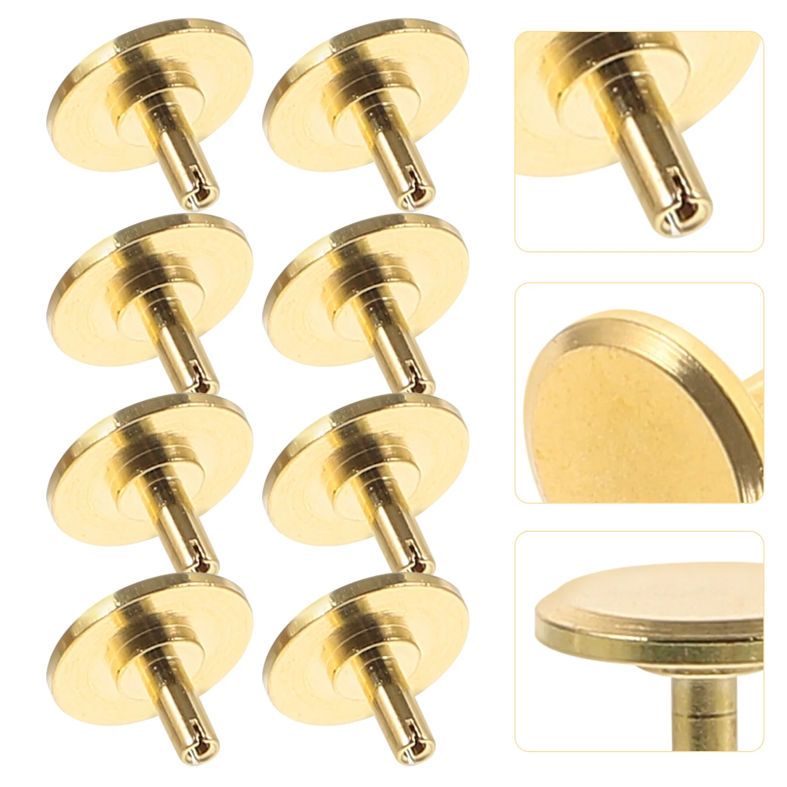 

8 Pcs Quartz Watch Accessories Digital Alarm Clock Copper Wall Second Hand Caps