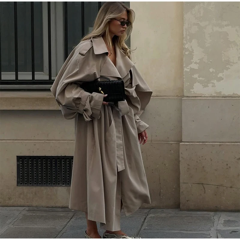 Solid Laepl Lace Up Trench Coat Women Fashion Full Sleeve Waist Cinching Short Windbreak 2026 New Autumn Office Commute Outwear 47 S7d84468395af4d3a82aaed810682173cP