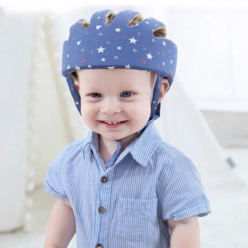 Infant Toddler Cap Baby Anti-collision Protective Hat  Kids Head Protection Hat for Walking Crawling  Baby Learns To Walk The Cr