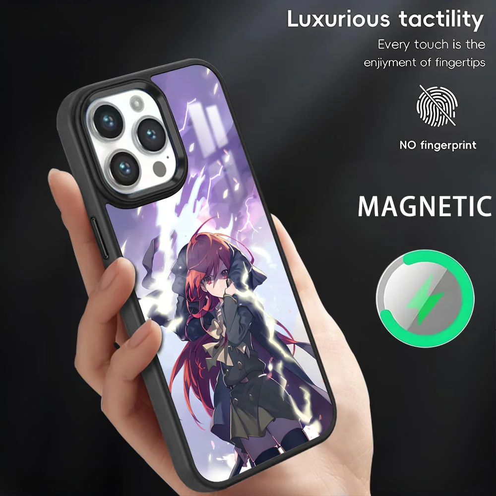 

S-Shakugan no S-Shana Phone Case For iPhone 16 15 14 13 12 11 Pro Max Plus Mini Magnetic Magsafe Wireless Charging Cover Coque