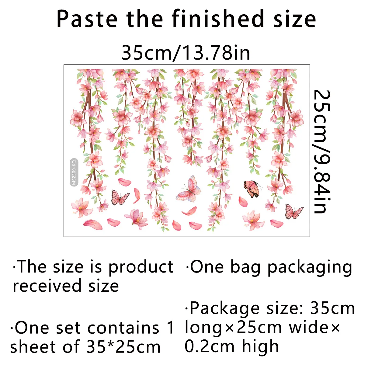 M21 Pflanzen Blumen Schmetterlinge Toiletten aufkleber Badezimmer Toiletten abdeckung Aufkleber Kühlschrank Wanda uf kleber WC für die Heim dekoration – Detail 5