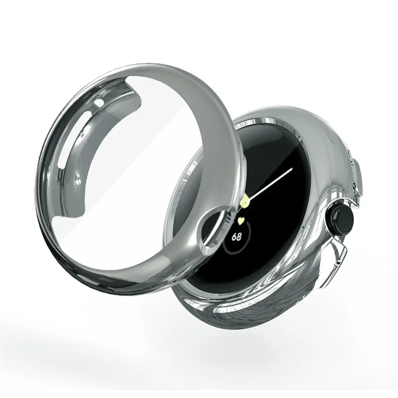 Case For Google Pixel Watch 2 1 Full Cover Protective Flexible TPU Shell Shockproof Touch Sensitive HD Screen Protector Bumper