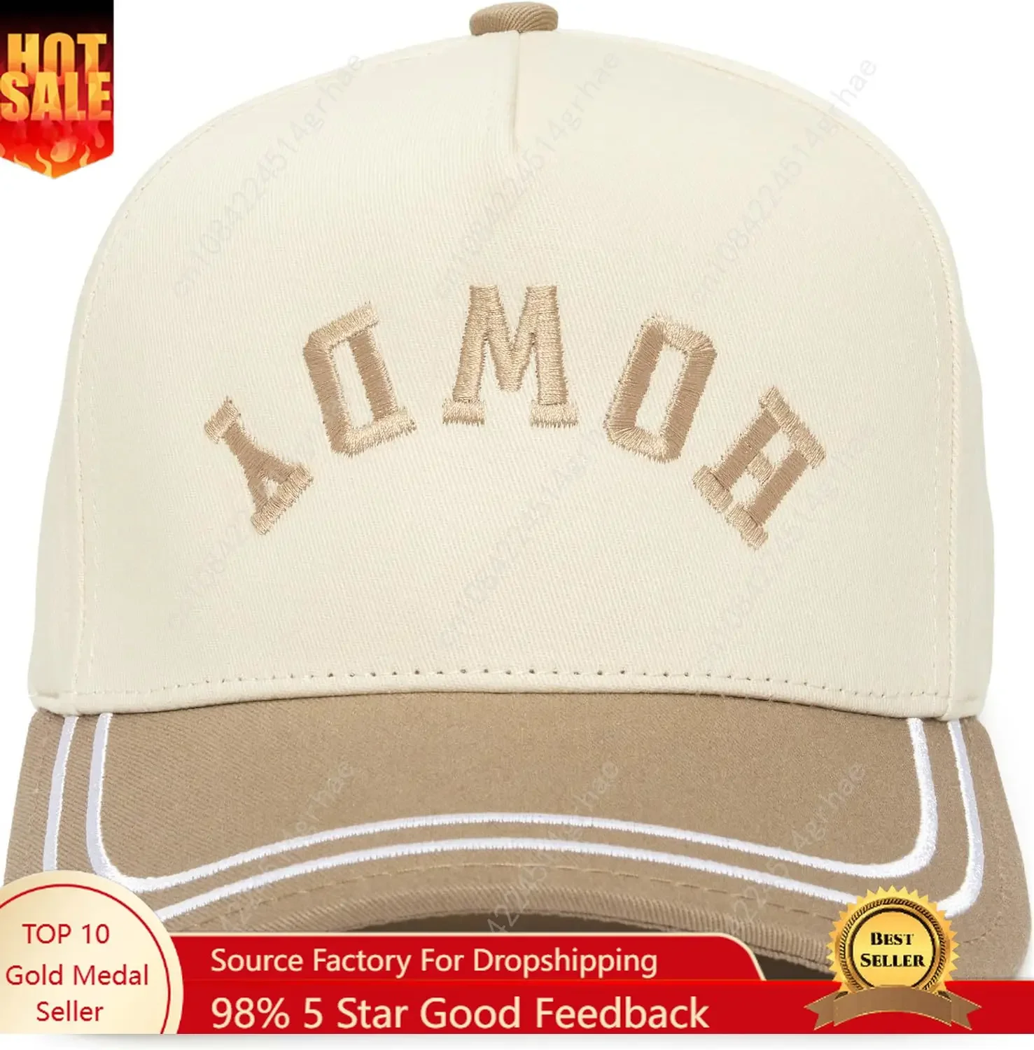 

Funky Junque Funny Trucker Hats - 2 Tone Retro Snapback, 100% Cotton Cap with Embroidered Brim, Unisex Adjustable Fit