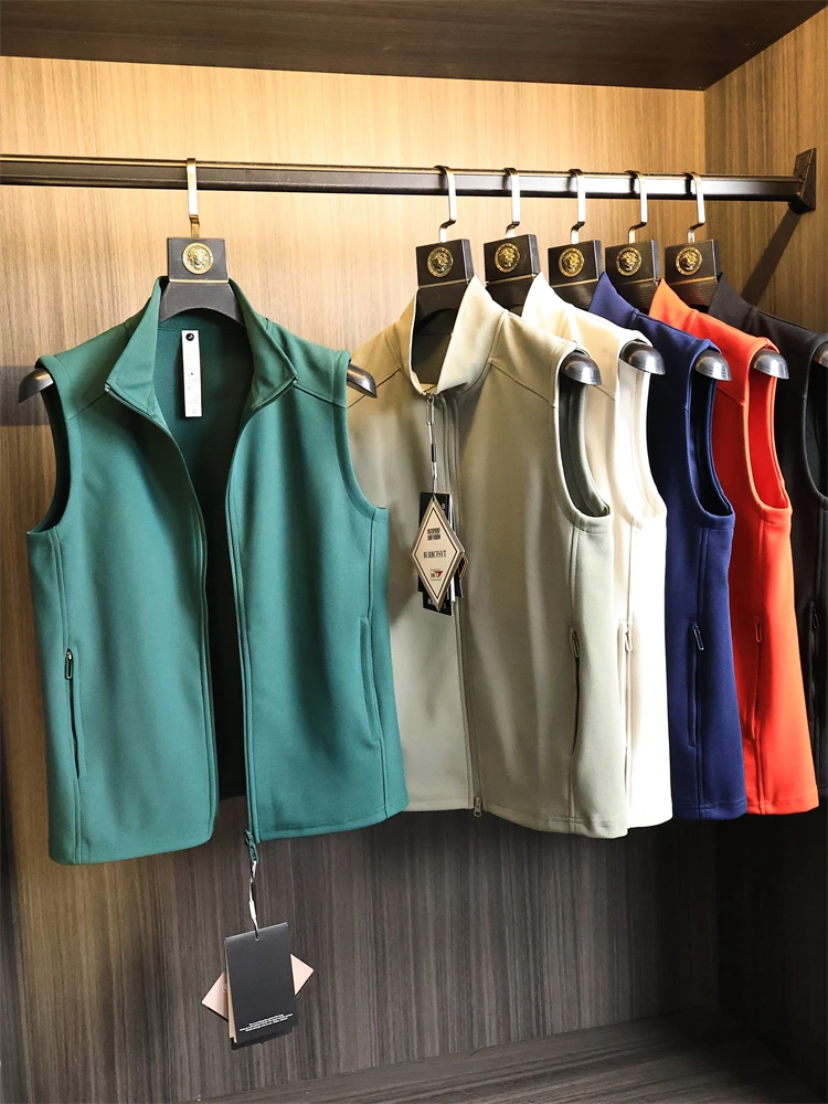 

Arctic Outdoor Men's Vest Jaet Stand Collar Breathable Windproof Faionable Urban Sle Polyester Fiber Autumn Season