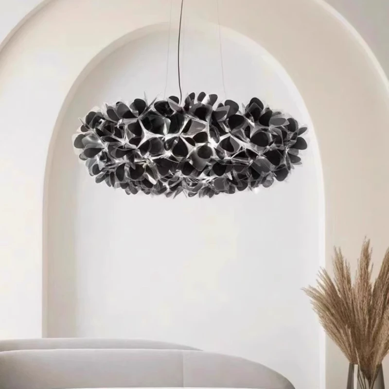 Italy Designer Acrylic Petal LED Pendant Lamps Art Decor Living Room Restaurant Bedroom Hotel Romantic Atmosphere Hanging Lights