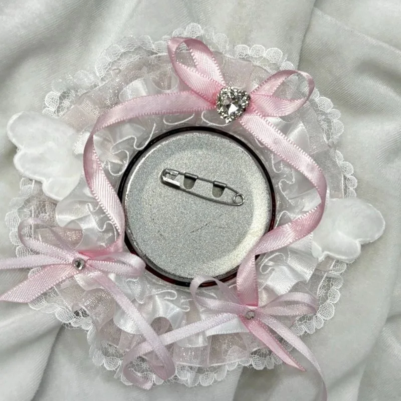 badge bow y2k accessories ita bag accessories ita bag accessories 58-75mm ita bag inner badge holder ita bag insert bow