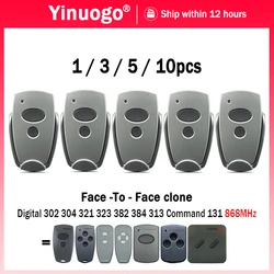 1-10pcs 868MHz Garage Remote Control Digital 304 302 384 382 313 321 323 868 Gate Opener Hand Transmitter