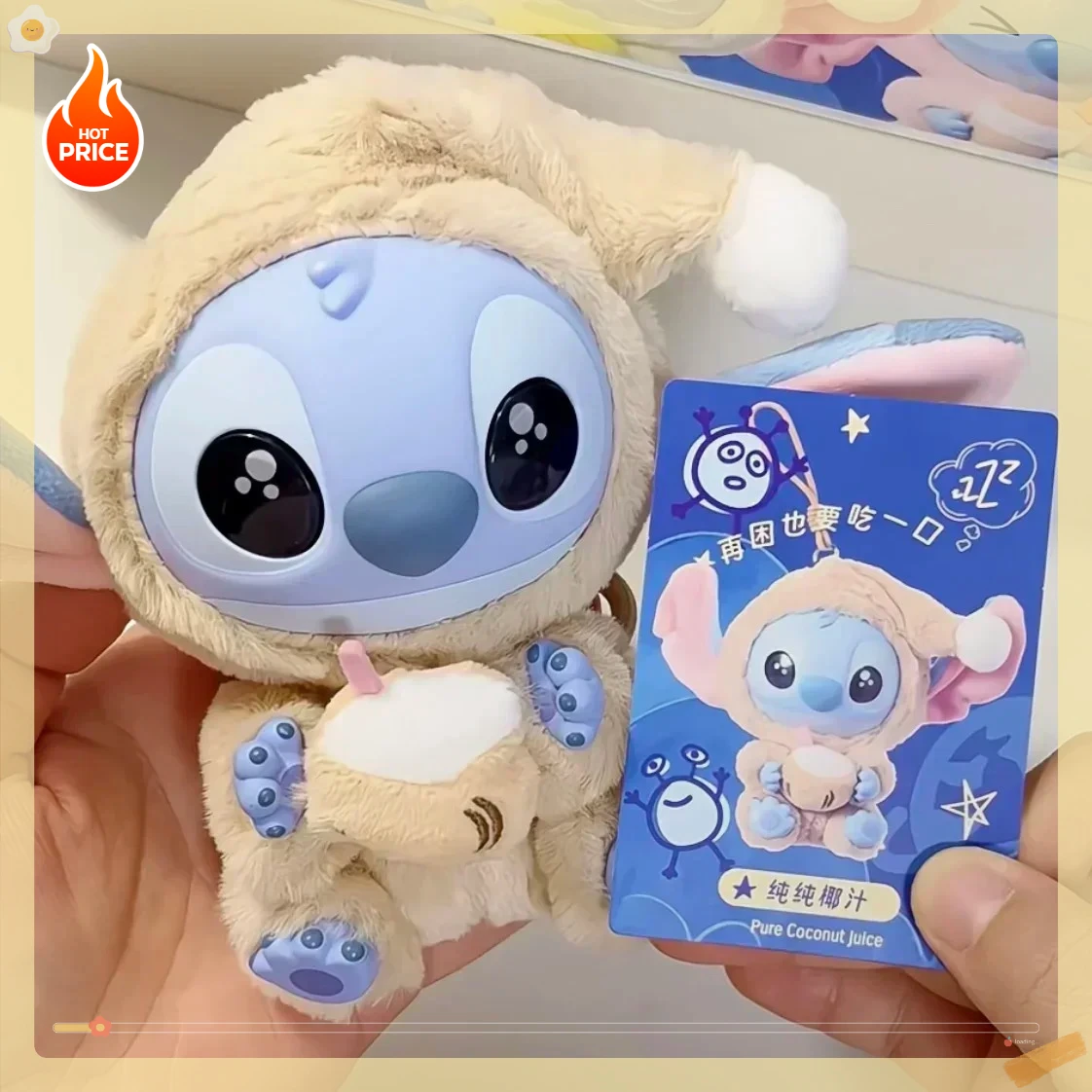 

Подвеска Милая кукла Mystery Box Игрушка для взрослых Подарок Nwe Disney Сумка Miniso HOT Stitch Eat Some Thing Before Sleep Серия Виниловая слепая коробка