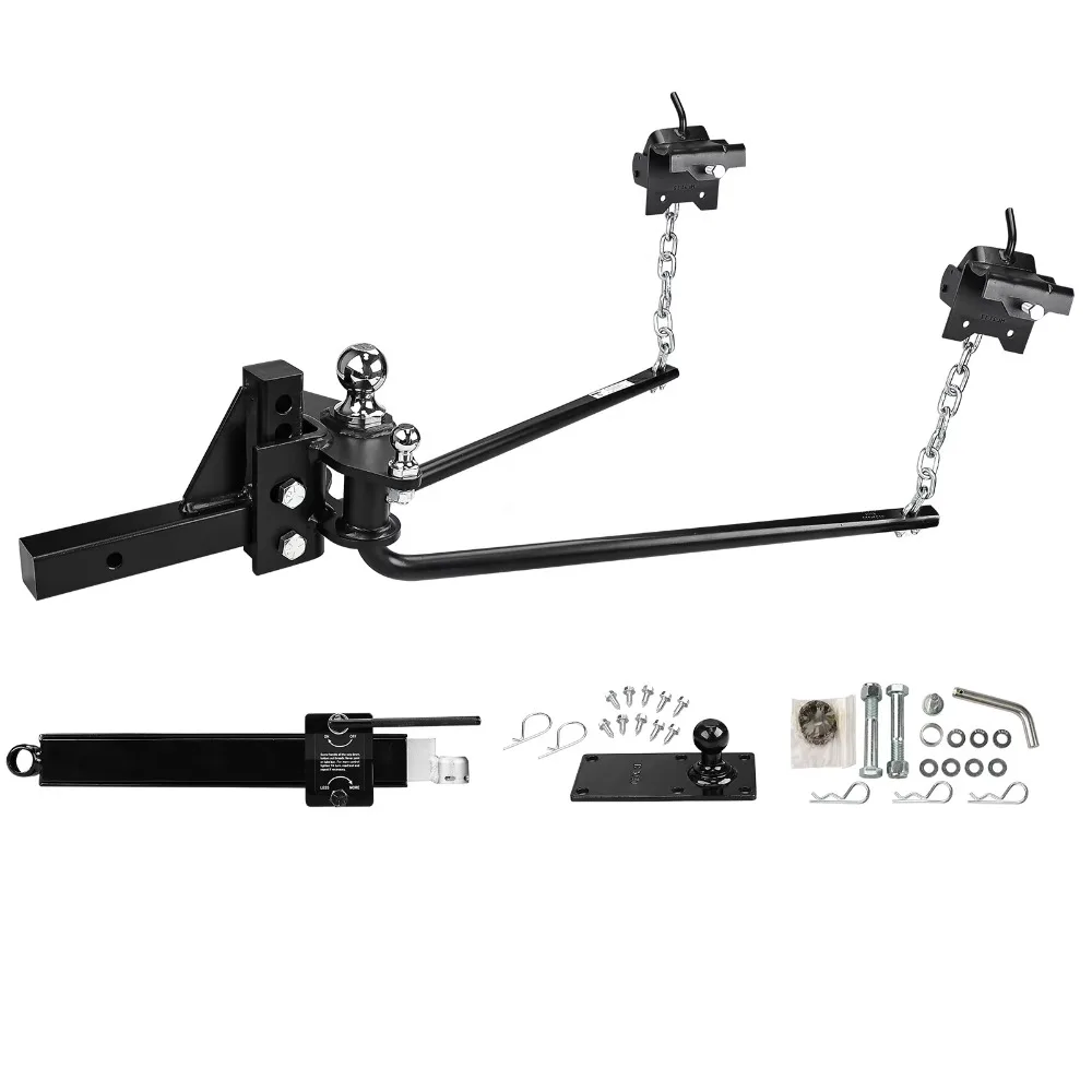 

Round Bar Weight Distribution Hook Kit with Swing Control and Bolted Ball Seat/Shank up to 800 lbs,