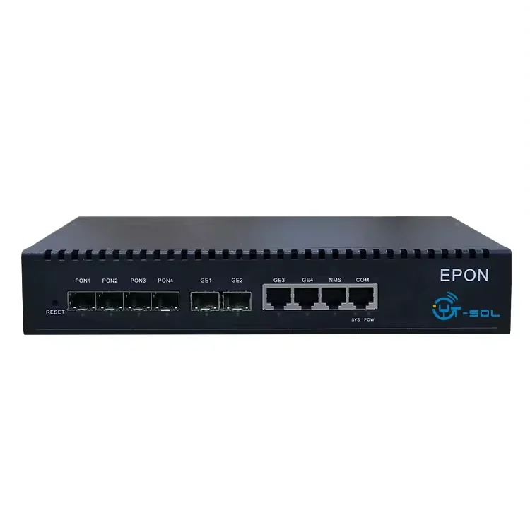 NEW ARRIVAL  OEM Fiber Optic FTTB FTTH 4 PON Port mini EPON OLT  SFP SLOT 1U  Equipment 20KM