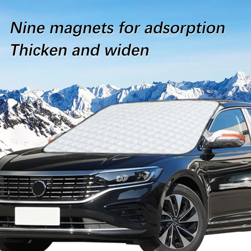 

Magnetic Car Windshield Snow Cover Winter Ice-Frost Guard Sun Shade Protector For Volkswagen Passat Exterior Accessories