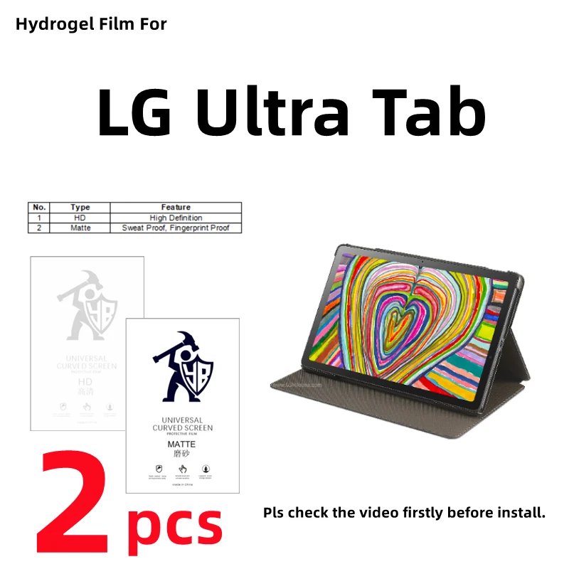

2pcs HD Hydrogel Film For LG Ultra Tab Matte Screen Protector For LG Ultra Tab Clear/Frosted Full Cover Protective Film