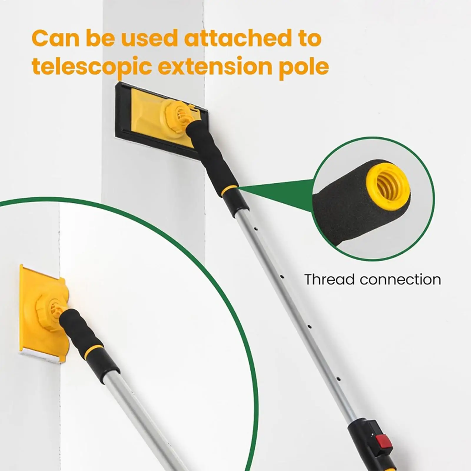 

Edge Painting Tool Corner Applicator Kit 360 Degree Rotation Handle Professional Paint Edger Kit For Home Renovation Wall