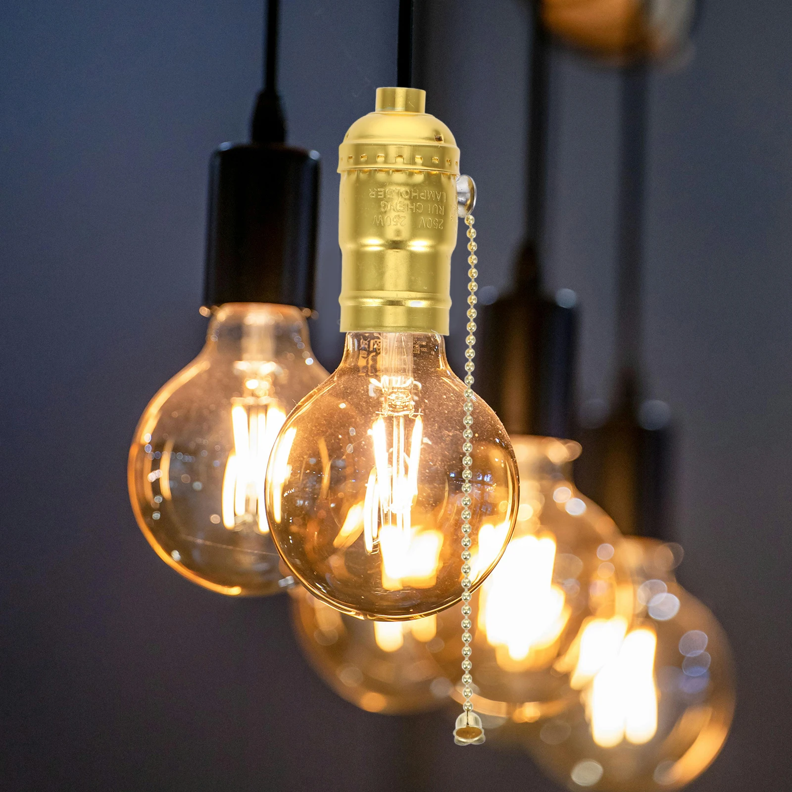 

Vintage Pull Chain Light Socket E26 Lamp Holder Extended Chain For Table Floor Lamps Replacement Diy Home Decor Lighting Fixture