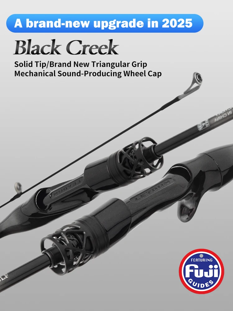 LEYDUN Black Creek 낚싯대 2 섹션 스피닝 캐스팅 1.5/1.68/1.8m 여행용 막대 베이트 캐스팅 초경량 탄소 섬유 폴로드
