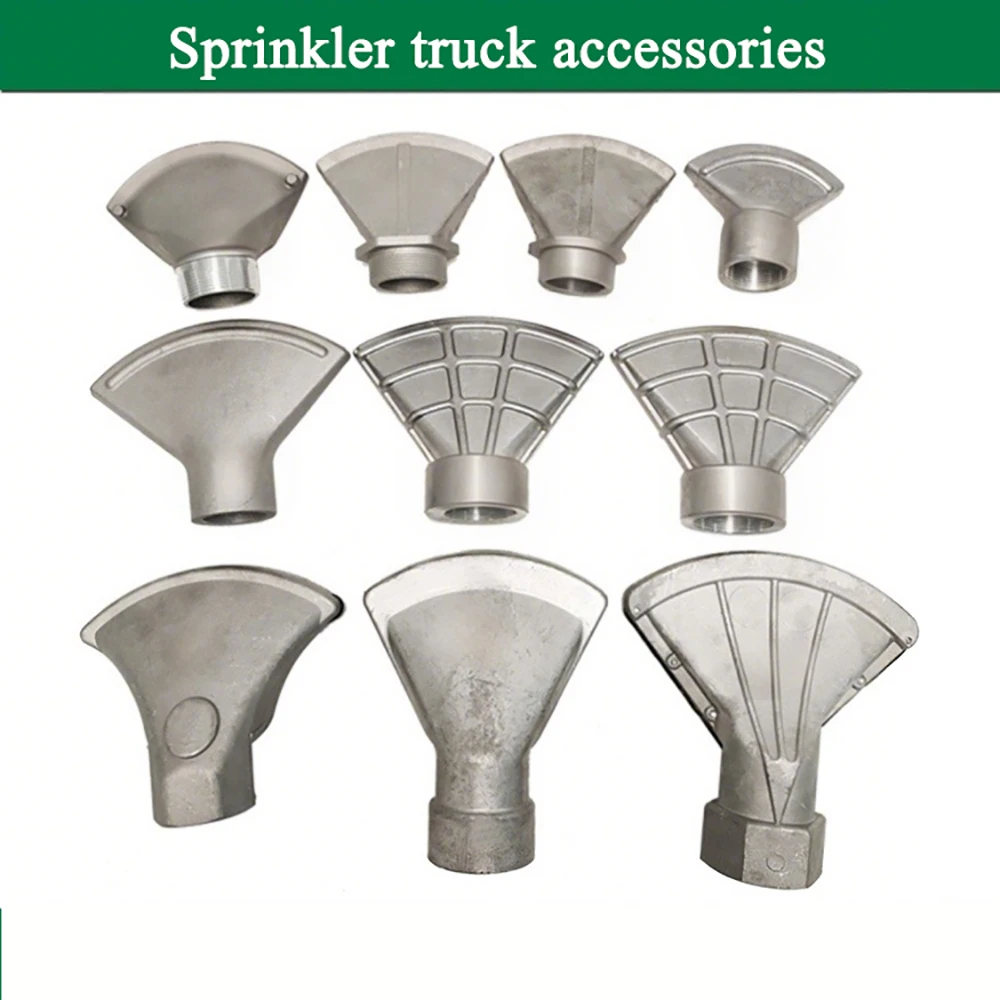 Water Truck Sprayer Parts Duck Mouth Fan Nozzle Water Spray Nozzles 2''inch Thread for Water Car,Sprinkler Parts Fan Nozzle