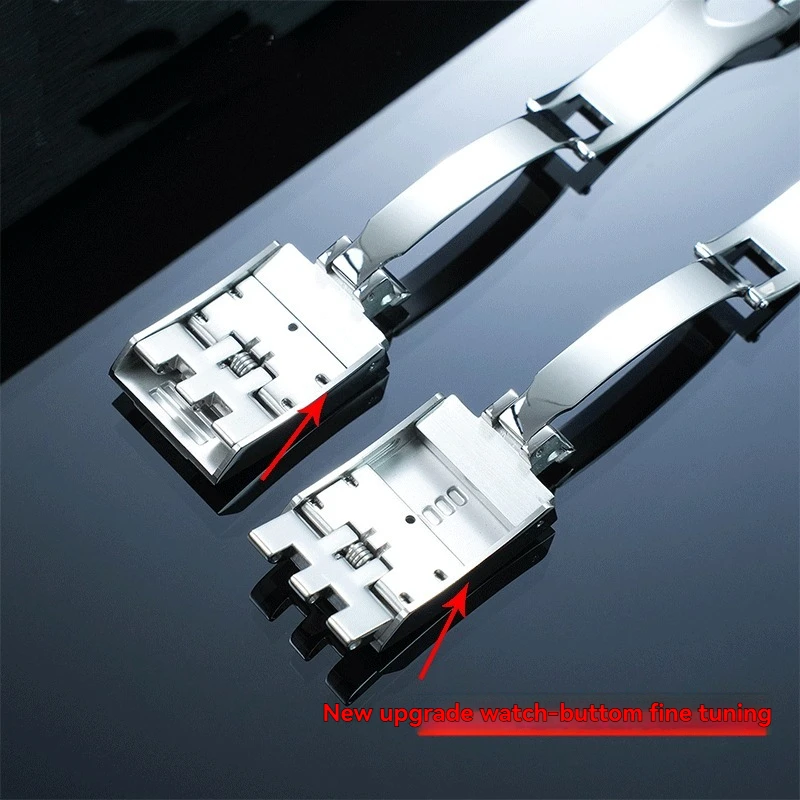 

New 316L Stainless Steel FIT Micro-Adjustment Buckle, 18 mm Width, for Tudor Black Bay 1958 Steel Strap Replacement Buckle