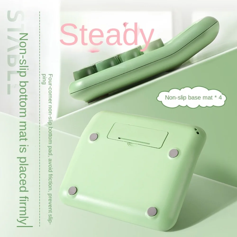 

Mechanical Buttons Retro Typewriter Calculator Stationery Large Screen Vintage Gradient Color Calculator Easy To Use Colorful