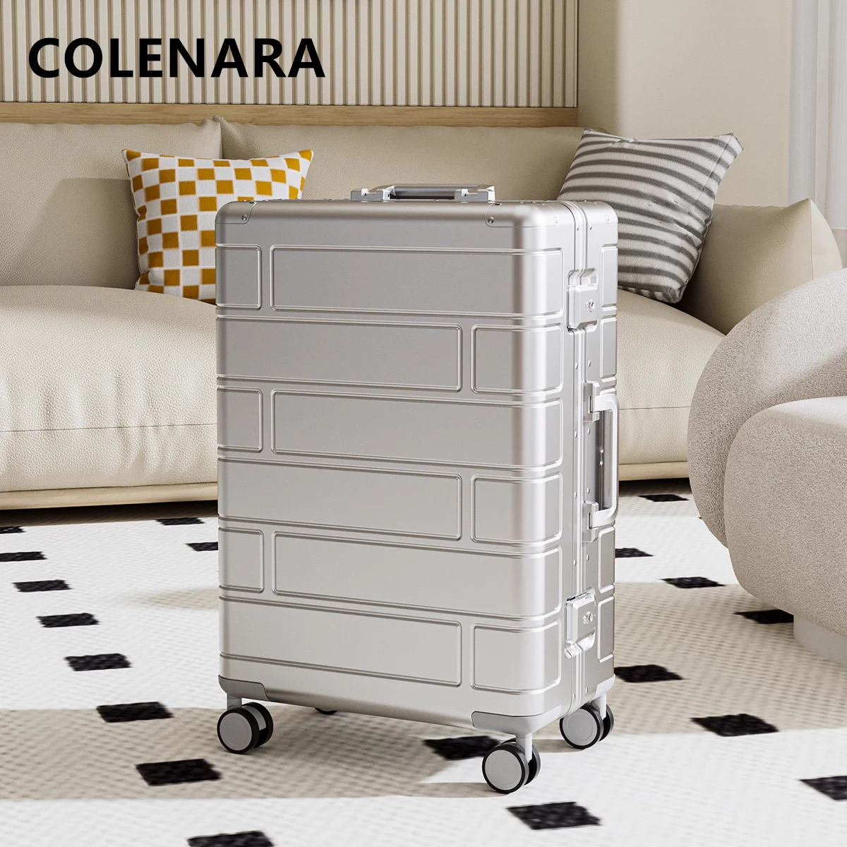 COLENARA Suitcase All Aluminum Magnesium Alloy Boarding Box 20