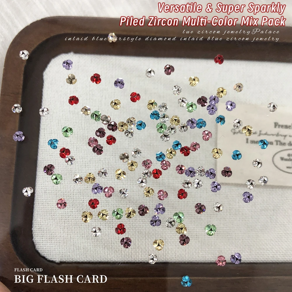 20 個スパークリングカラフルなミニパイルダイヤモンドネイルラインストーン 3 ミリメートルグリッター宝石積み重ねネイルアートデコレーションプリンセスマニキュア DIY